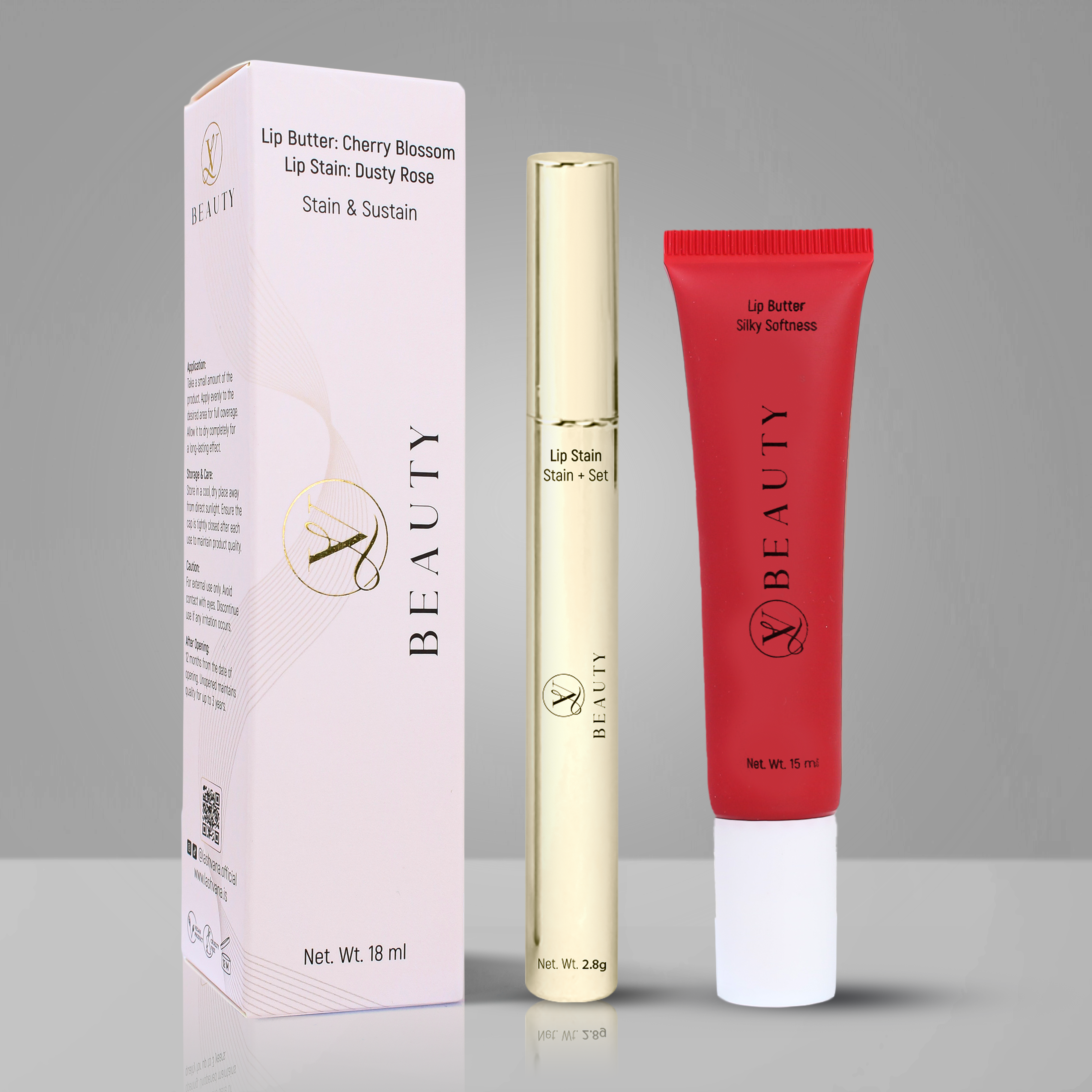 Lip-Stain Combo (Dusty Rose)