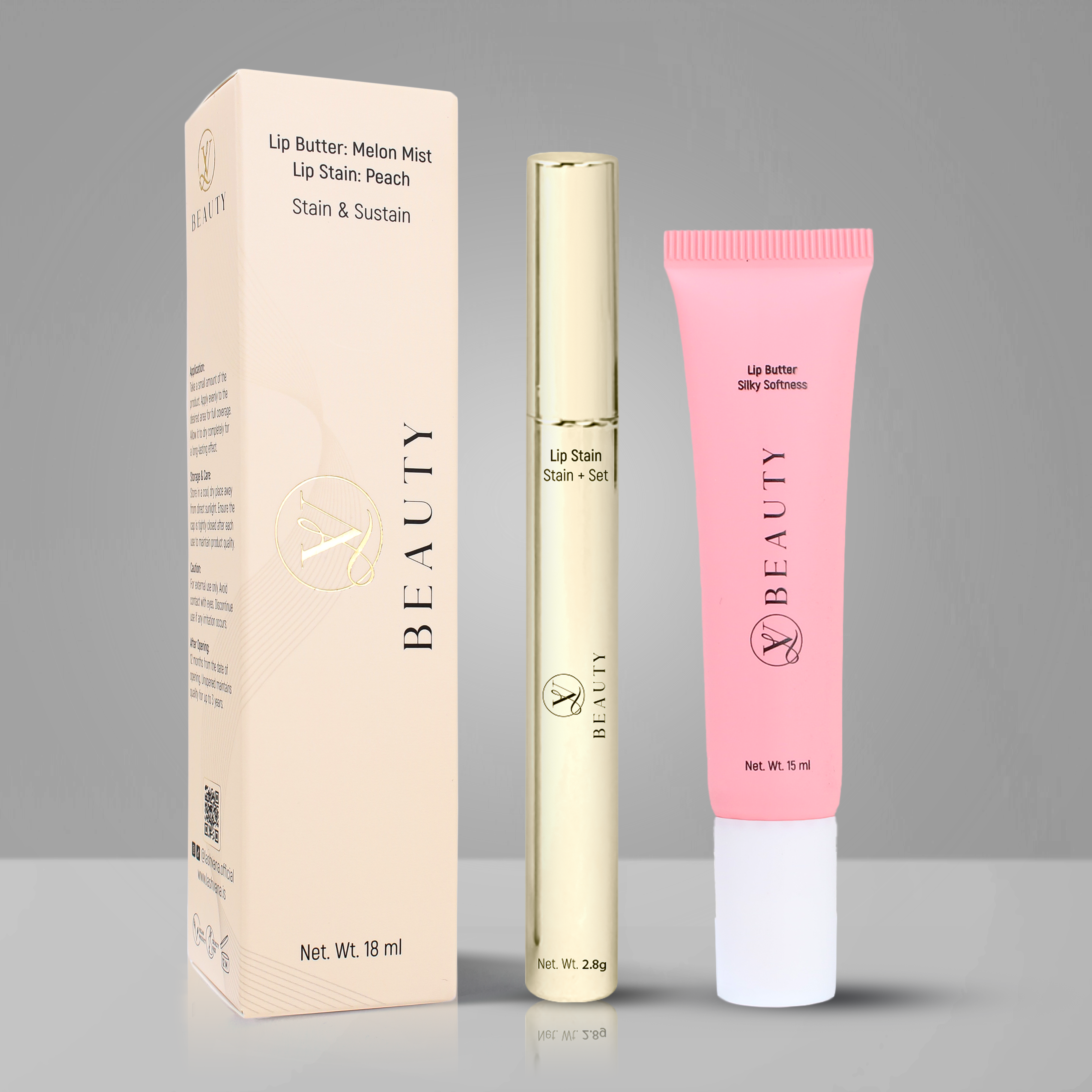 Lip-Stain Combo (Peach)