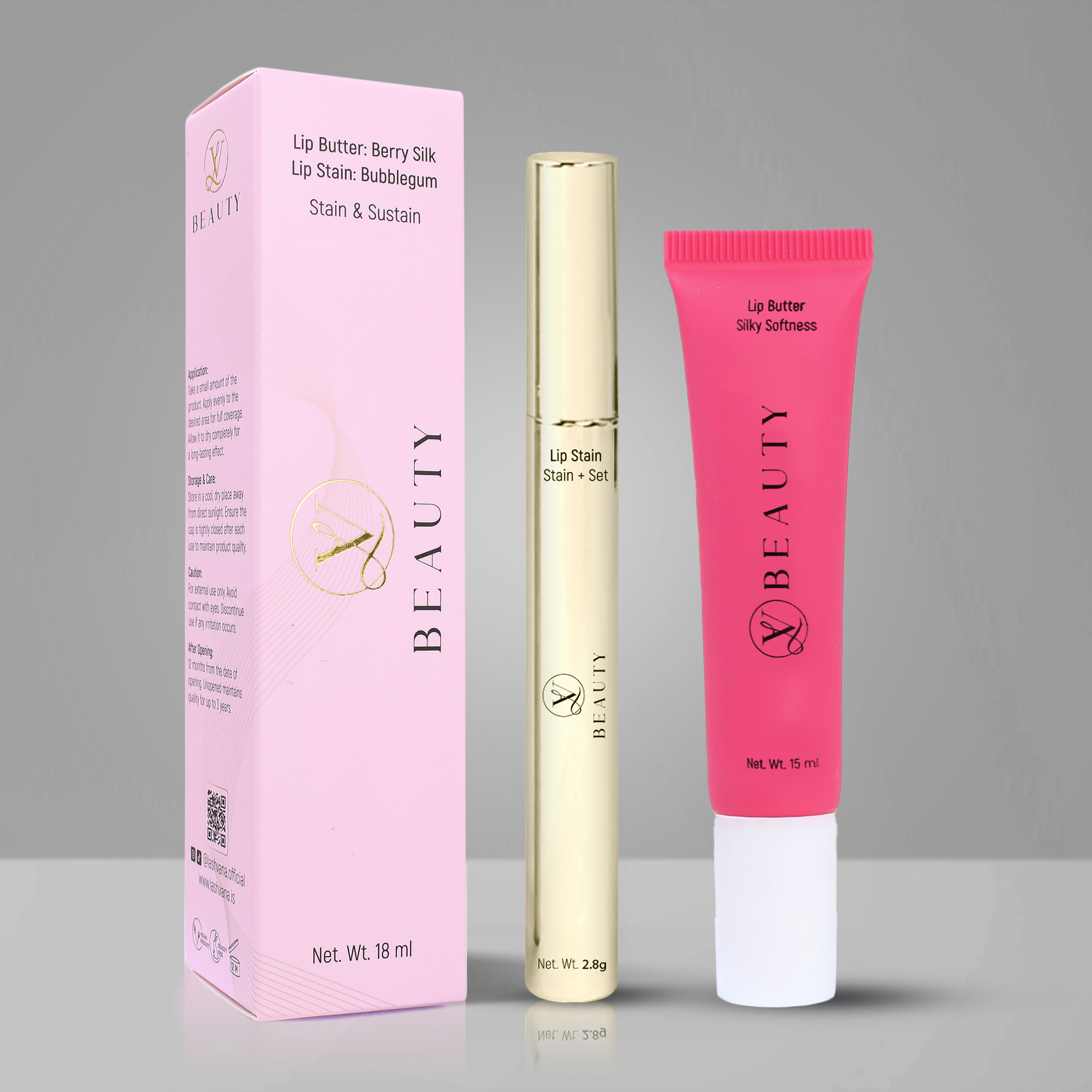 Lip-Stain Combo (Bubblegum)