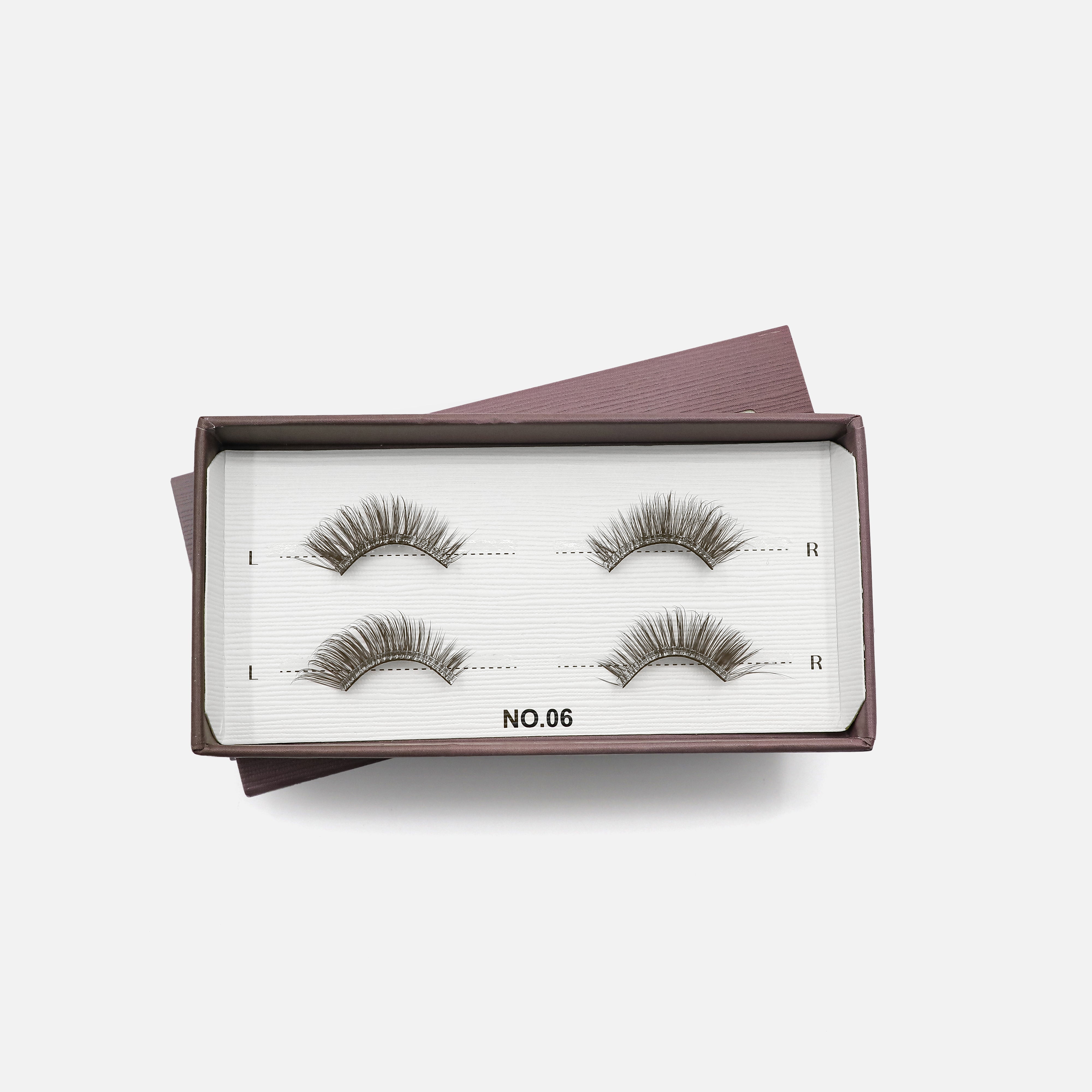 Pre-glued Half Lash NO.06 (Brown)