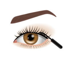 Apply small amount of bond at the root of your lashes and to the edge of lash cluster. (Do not go beyond the mascara).