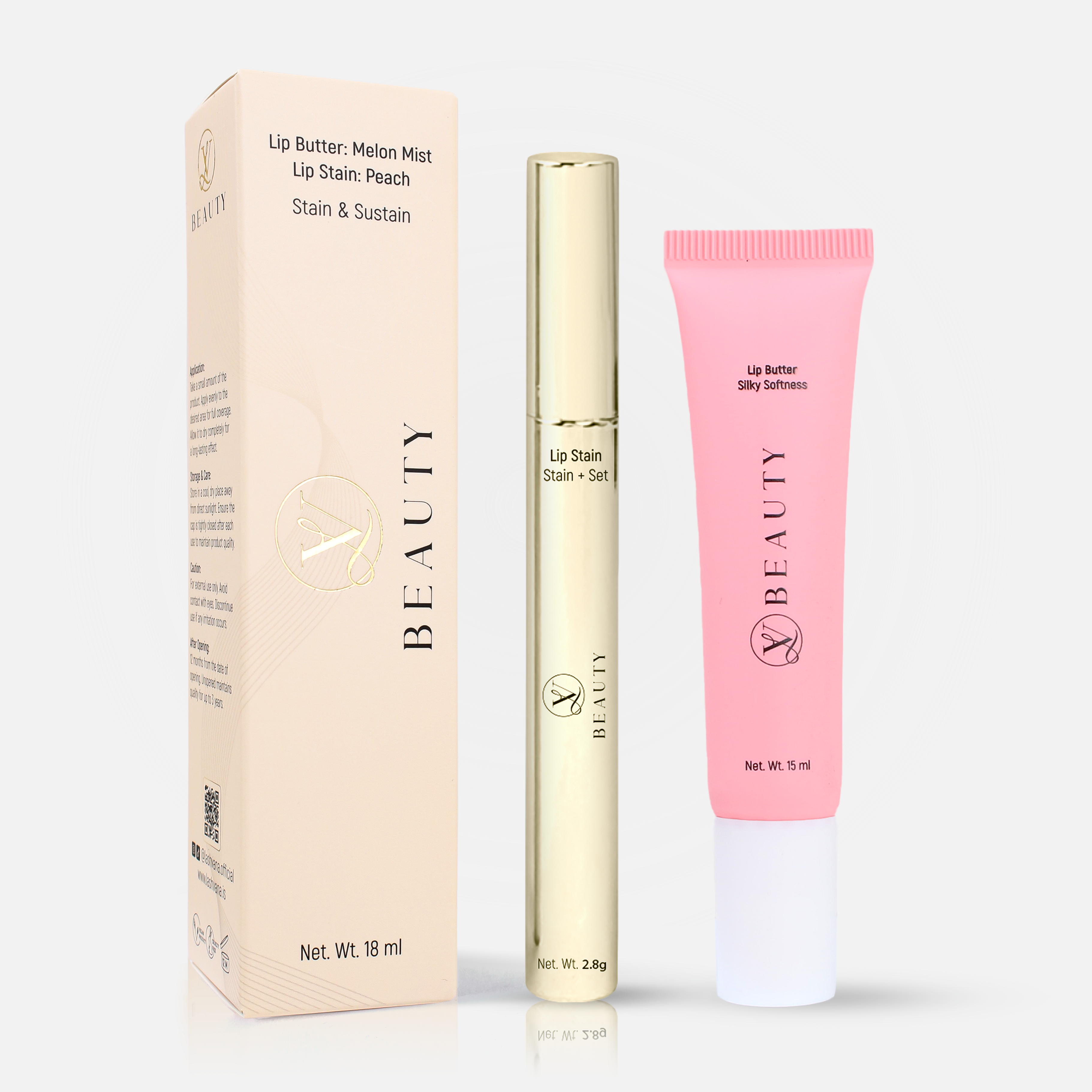 Lip-Stain Combo (Peach)