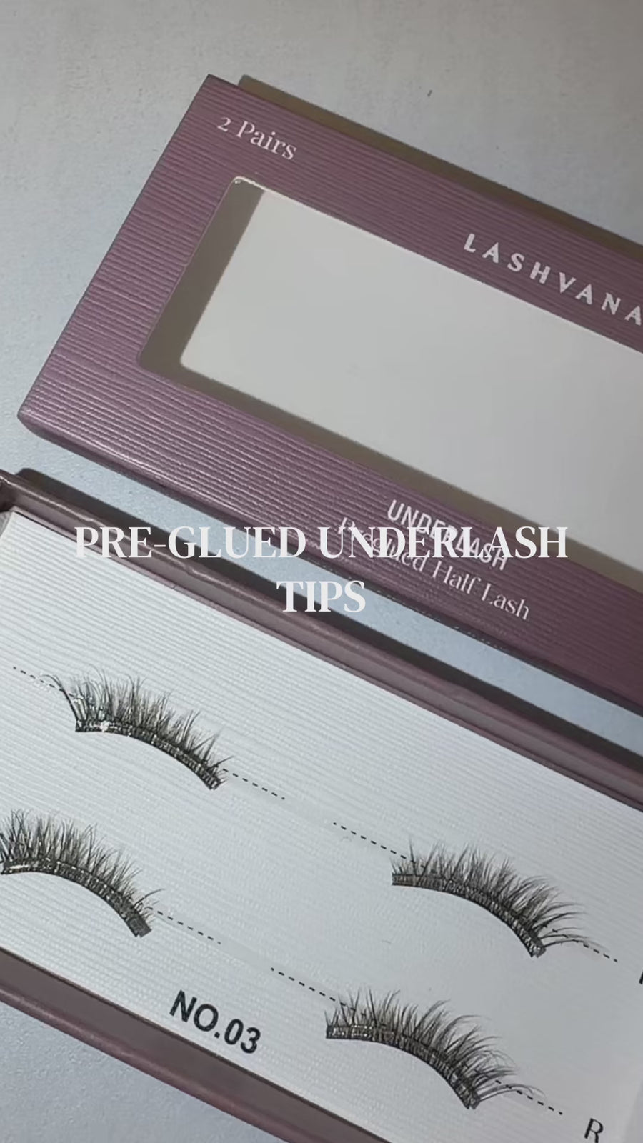 Pre-glued Half Lash NO.03